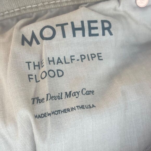 Mother The Half-pipe Flood Jeans in The Devil May Care Size 27 Barrel leg denim - Picture 8 of 11